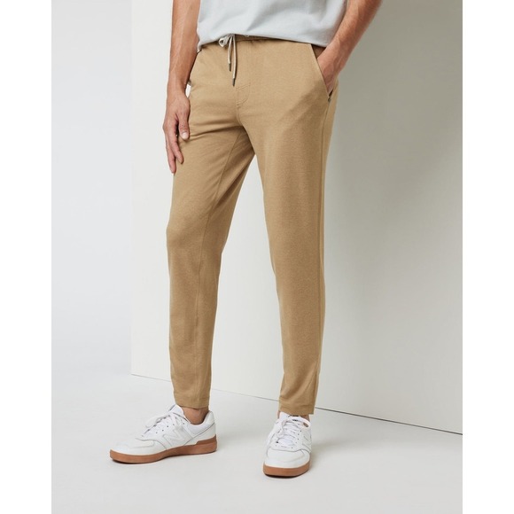 Vuori Men's Joggers, Ponto Pants, Light Weight Joggers, Sungold Heather, Size XL - Picture 1 of 10